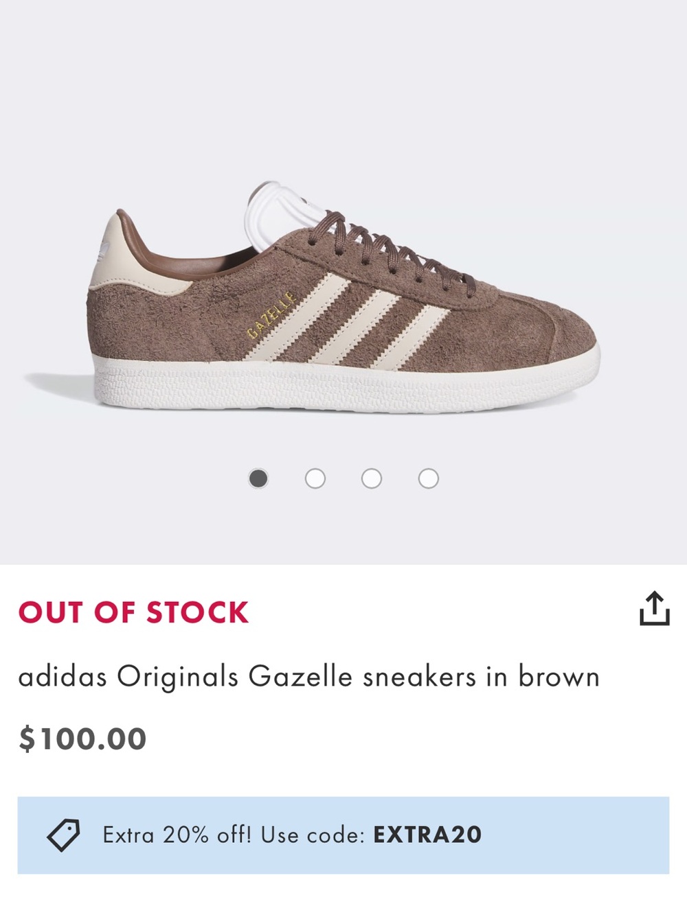 Adidas Gazelle Men's Suede Sneaker - Picture 9 of 9